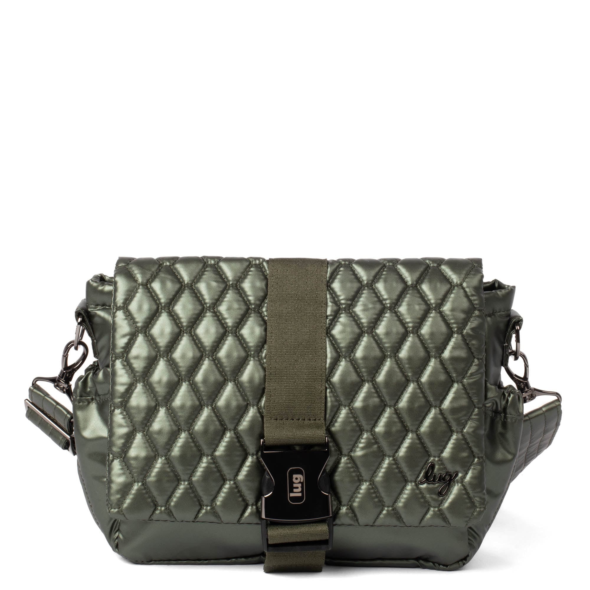 Harness Crossbody Bag - METALLIC OLIVE - Harness_MetallicOlive_01
